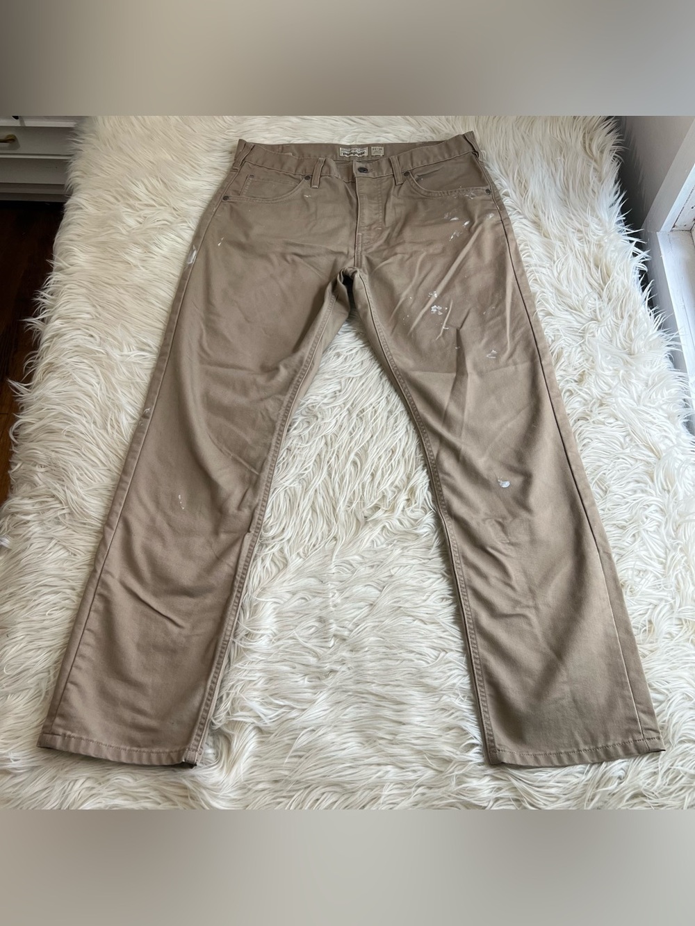 Patagonia Men’s 34x30 Straight Fit Iron Clad Pants Khaki Organic Cotton